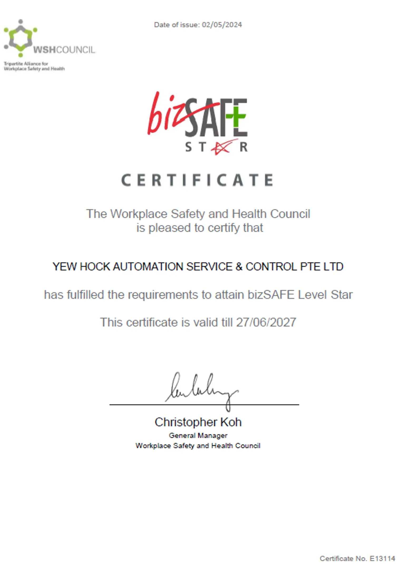 Certification 4 - Quality management ISO certificate